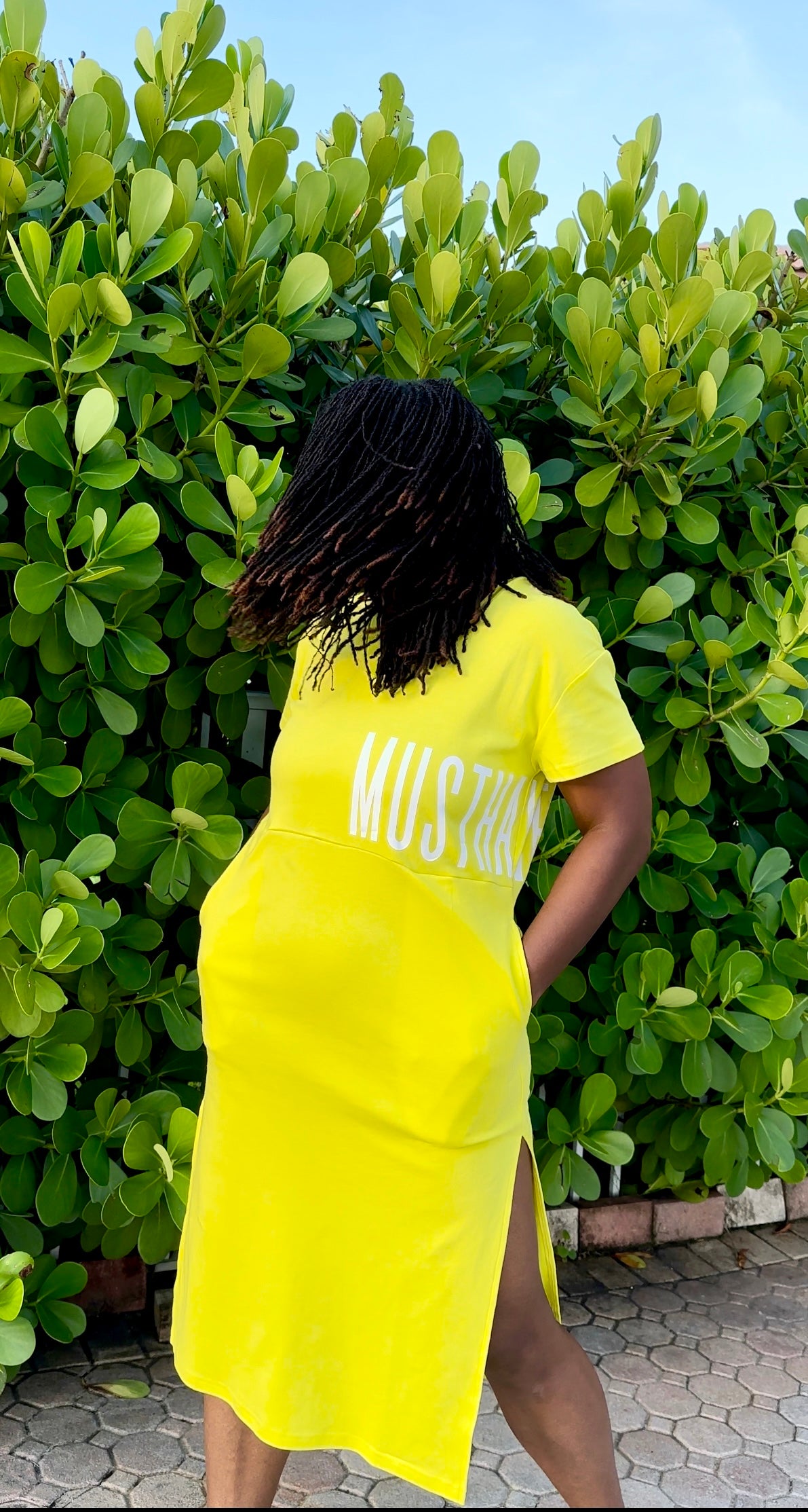 Joy Profile Dress-Chartreuse