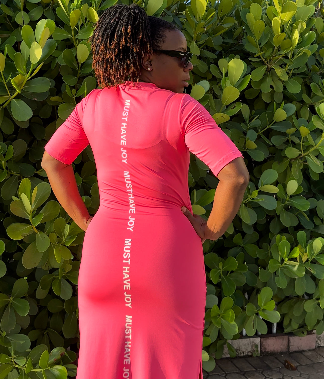 Down My Spine Dress - Pink