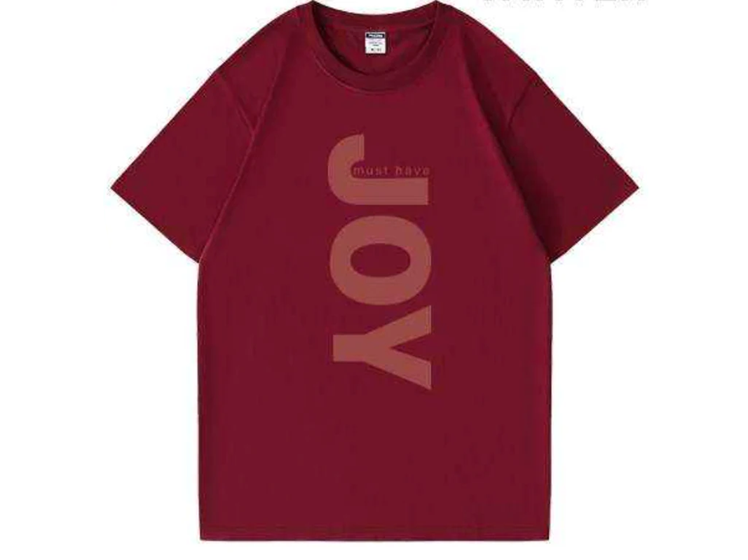 Side Logo Tee-Maroon