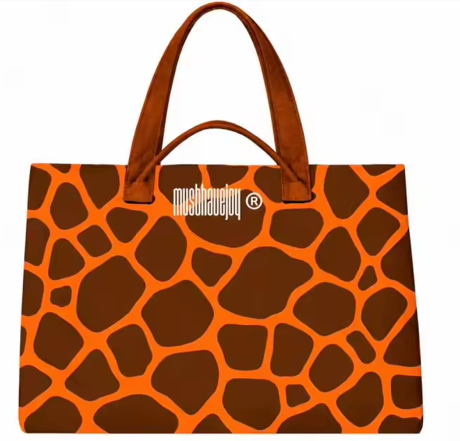LARGE MHJ Untamed Joy Giraffe - Knit Tote