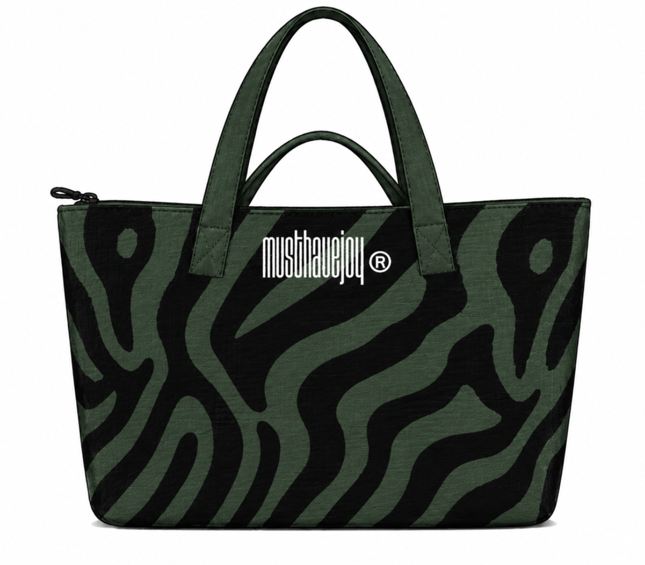 MEDIUM MHJ Untamed Joy Zebra - Knit Tote