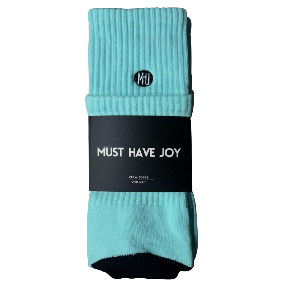 MHJ - Tiffany Blue - Crew Socks