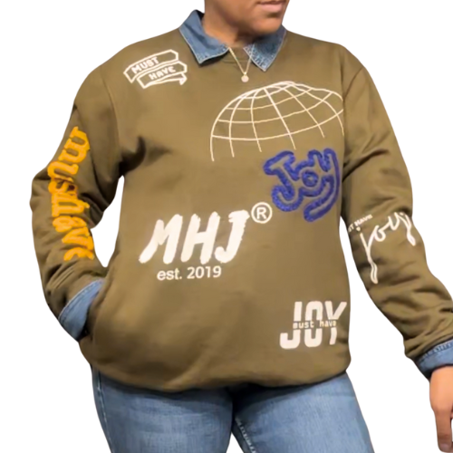 MHJ All Over Me Logo Sweatshirt