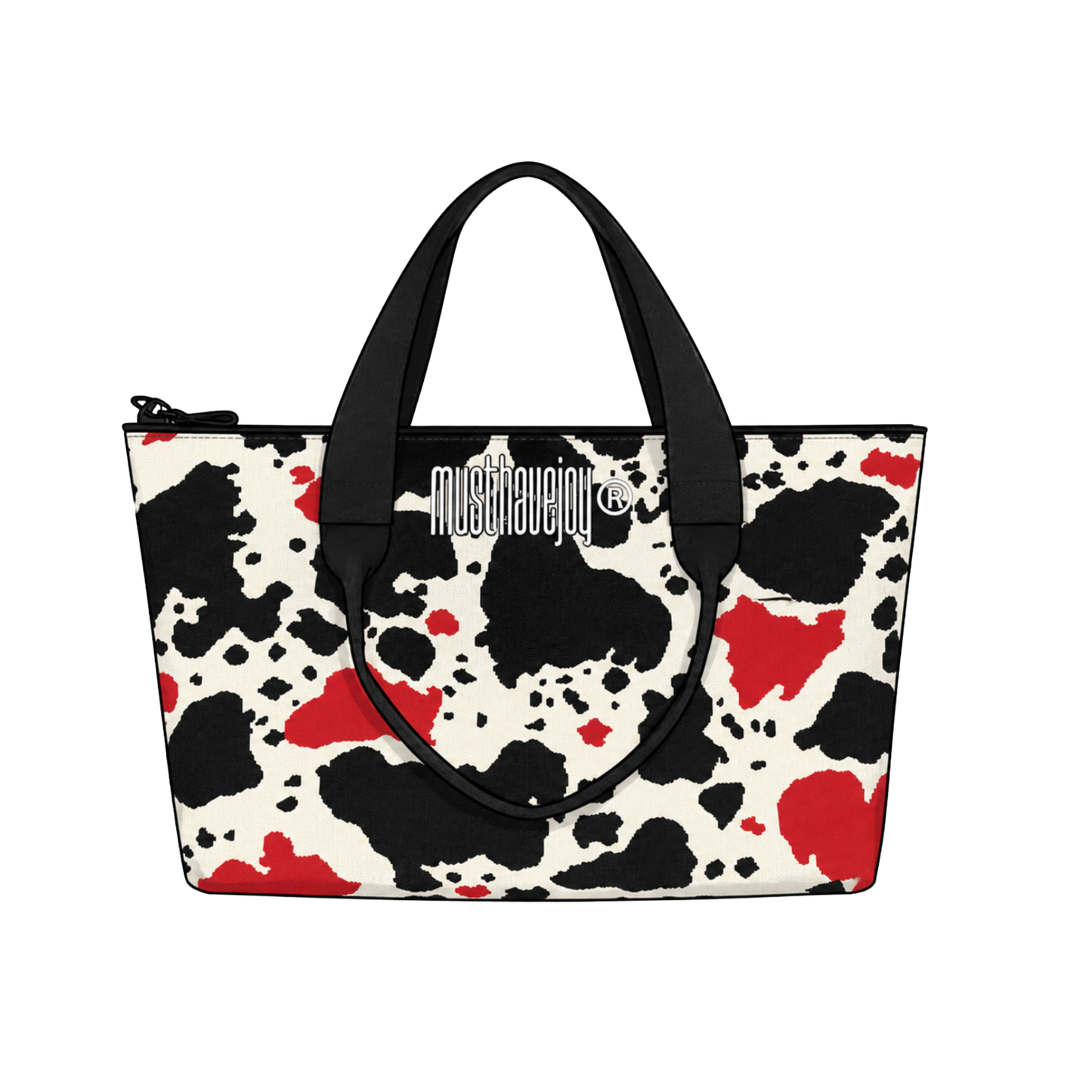 LRG Tri-Color Cow Print Knit Tote