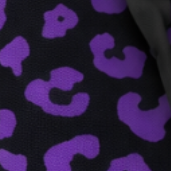 MINI MHJ Untamed Joy Black Base Leopard- Knit Tote