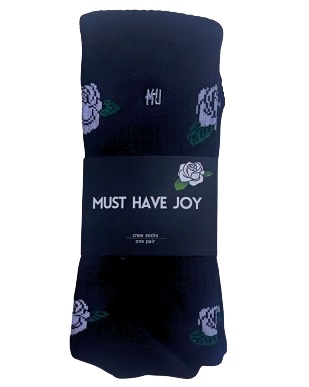 MHJ White Rose Socks