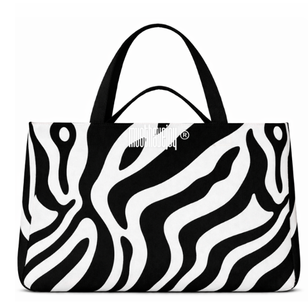LARGE MHJ Untamed Joy Zebra - Knit Tote