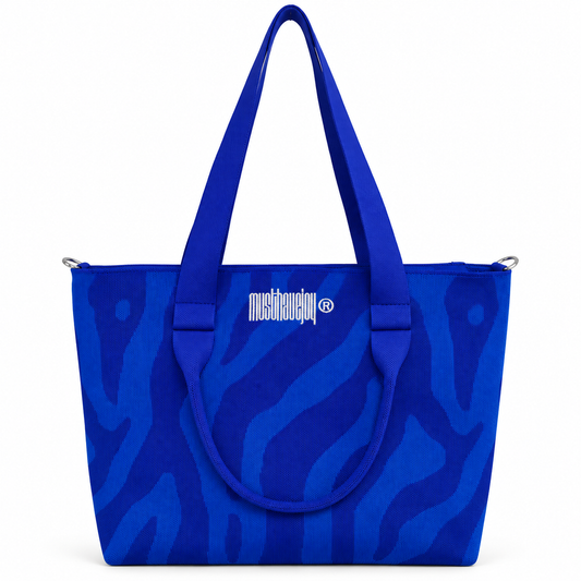 MHJ True Blue - Knit Tote