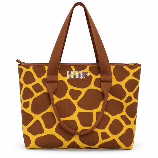 MEDIUM MHJ Untamed Joy Giraffe - Knit Tote