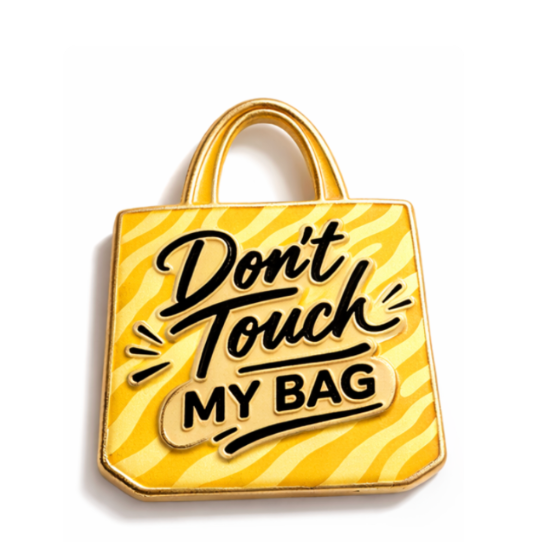 Don't Touch My Bag Zebra (Pin)