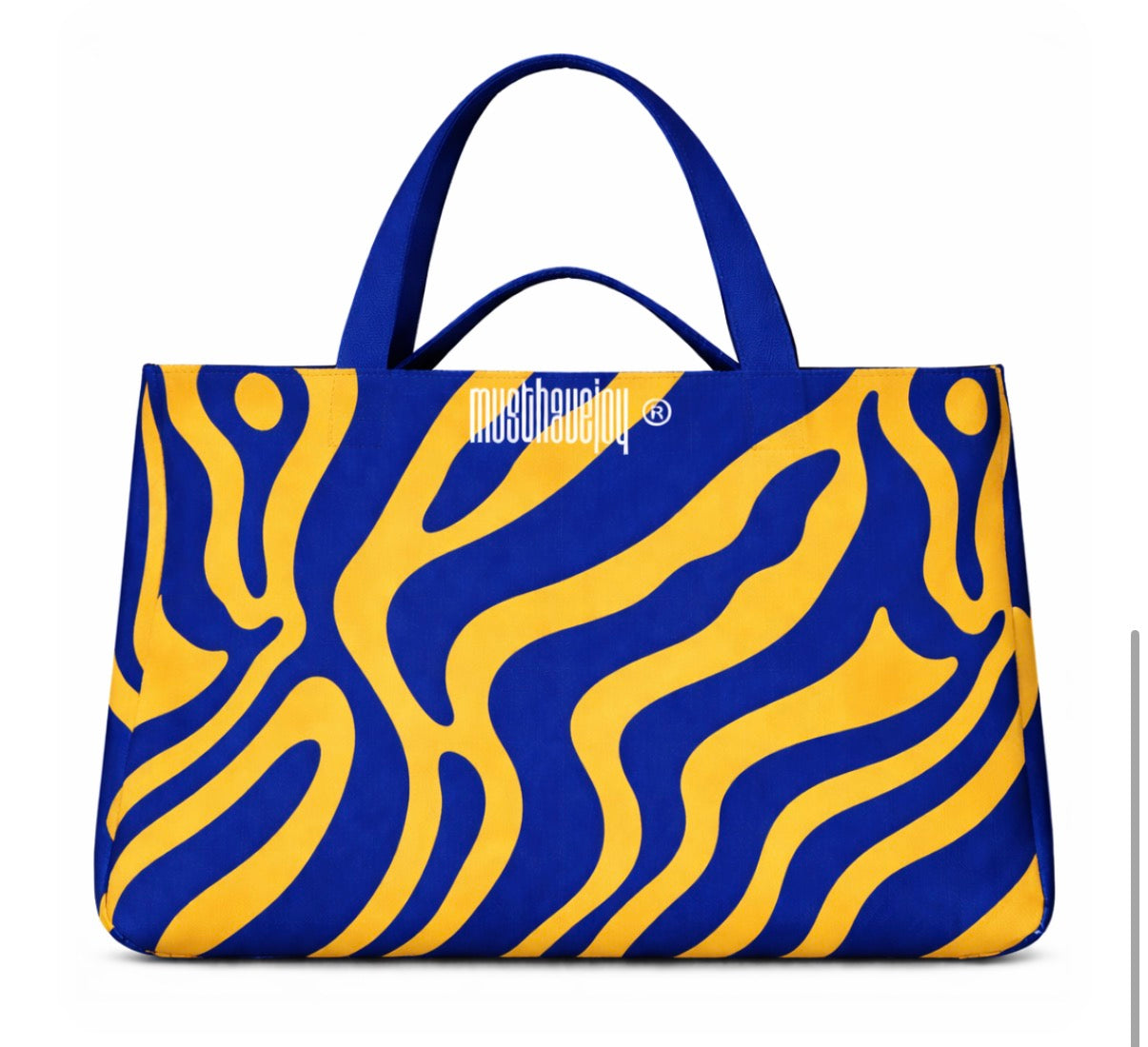 MEDIUM MHJ Untamed Joy Zebra - Knit Tote