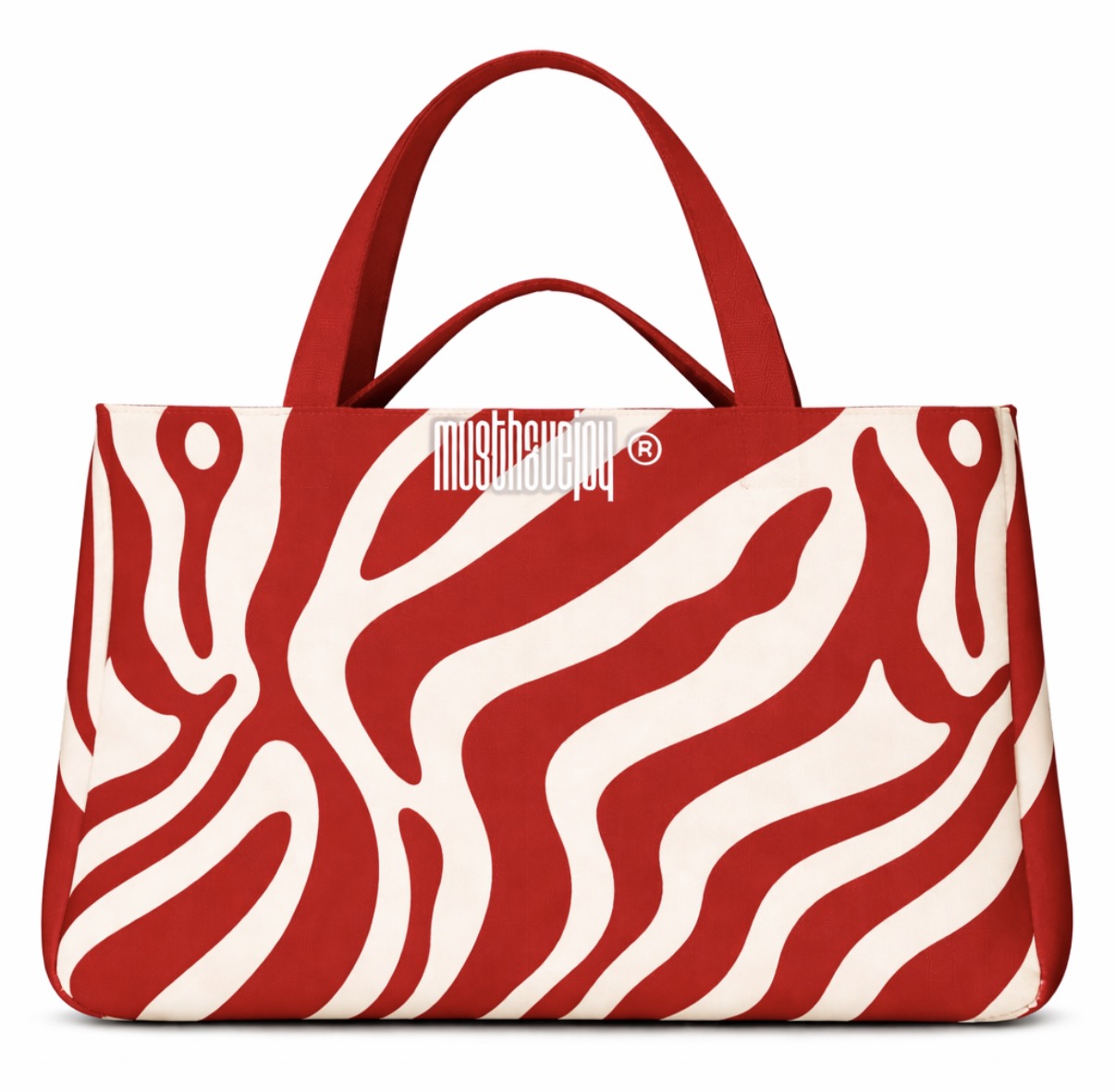 LARGE MHJ Untamed Joy Zebra - Knit Tote