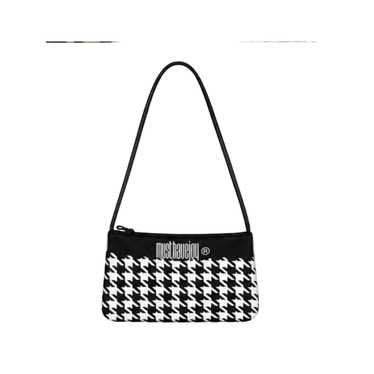 MINI Houndstooth Knit Bag