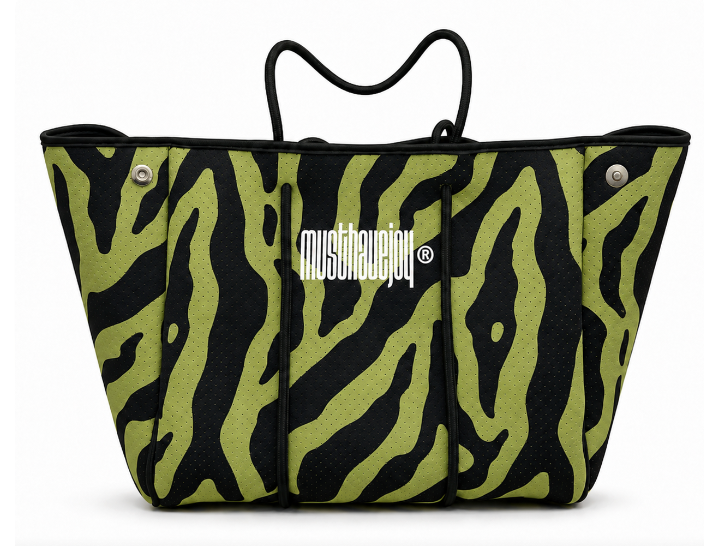 MHJ Untamed Joy Zebra Everyday Neoprene Bag