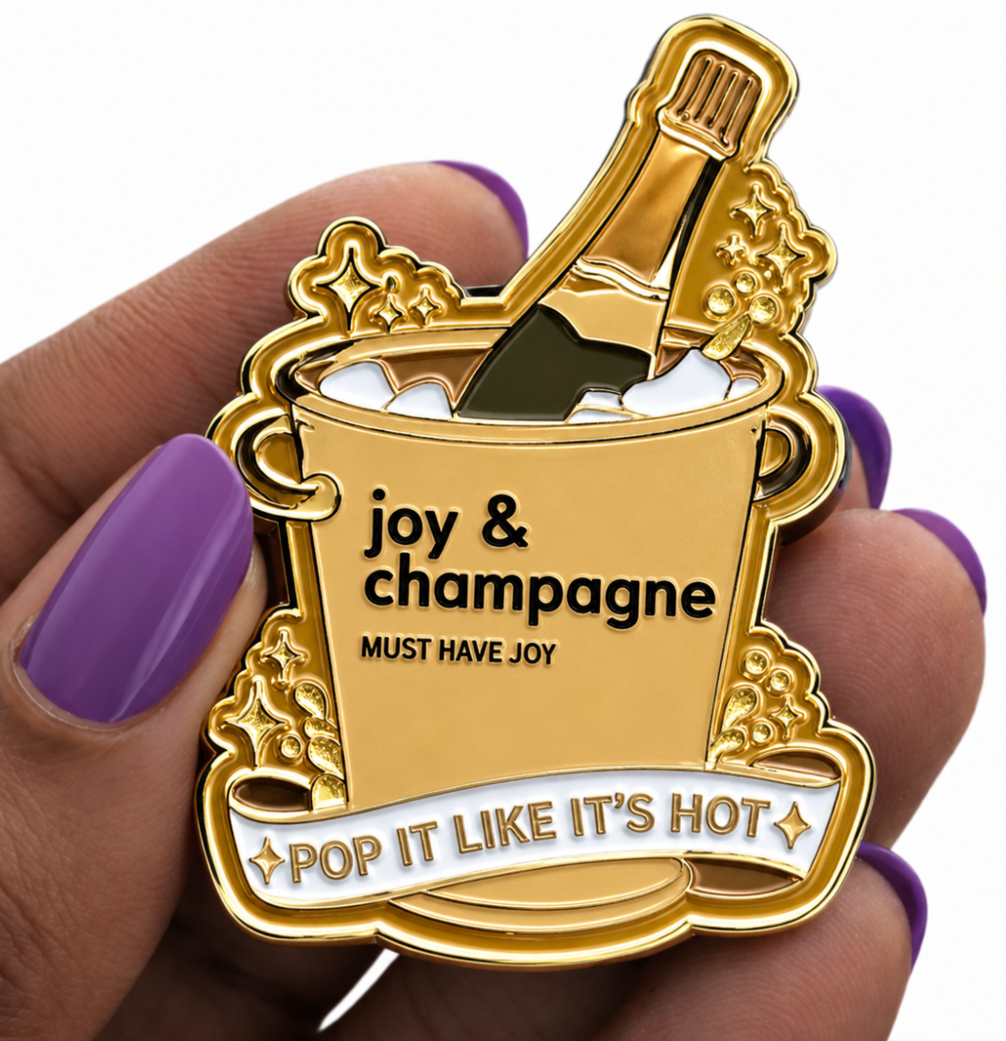 JOY & CHAMPAGNE (pin)