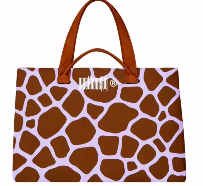 MEDIUM MHJ Untamed Joy Giraffe - Knit Tote