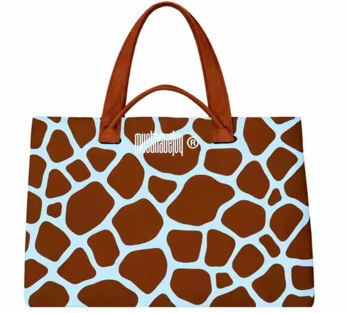 MEDIUM MHJ Untamed Joy Giraffe - Knit Tote