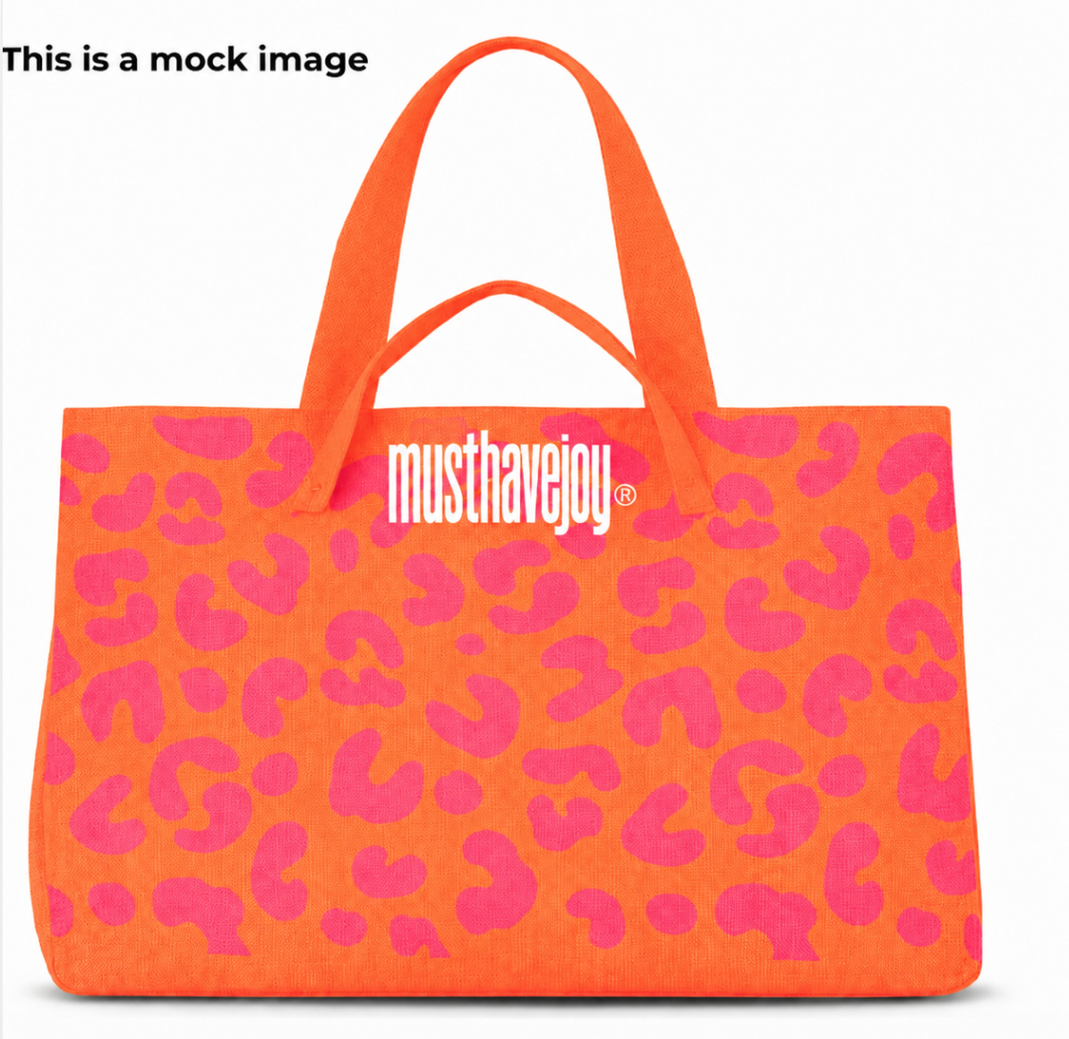 LARGE - MHJ Untamed Joy Leopard - Knit Tote