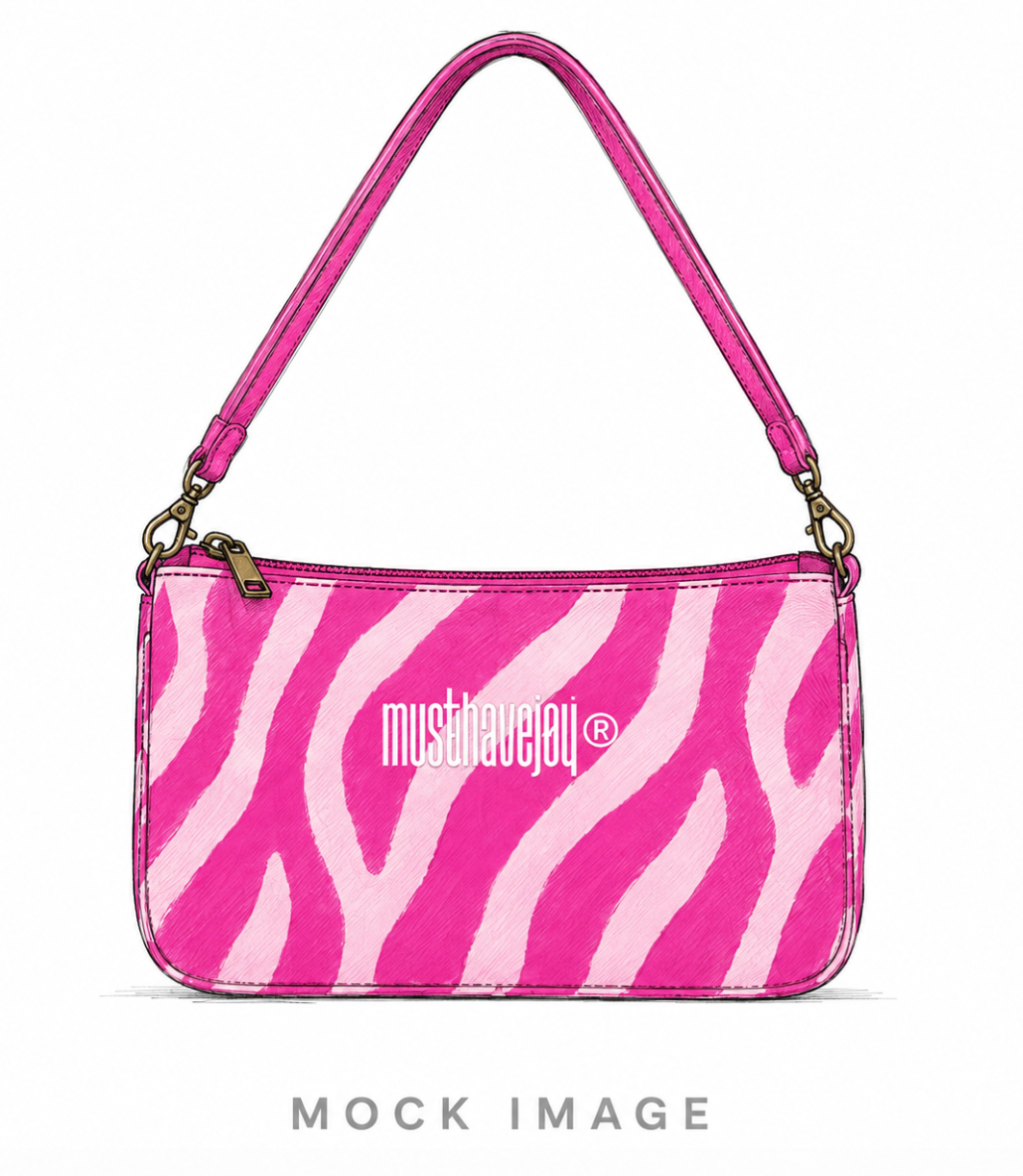 MINI MHJ Untamed Joy Zebra - Knit Bag