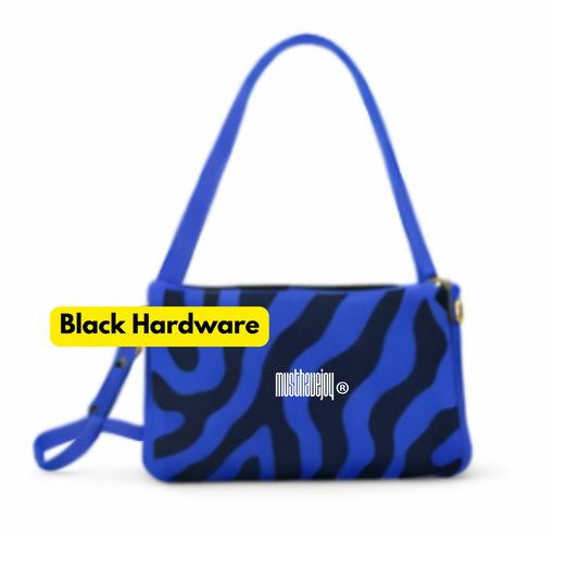 MINI MHJ Untamed Joy Zebra - Knit Bag