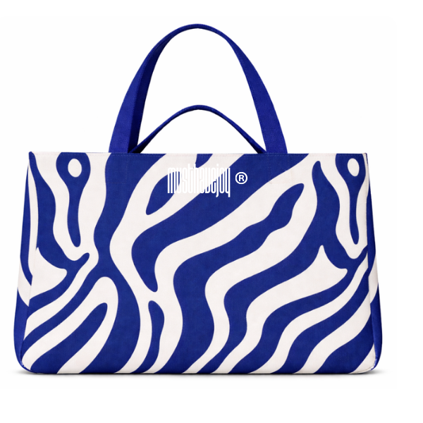 MEDIUM MHJ Untamed Joy Zebra - Knit Tote
