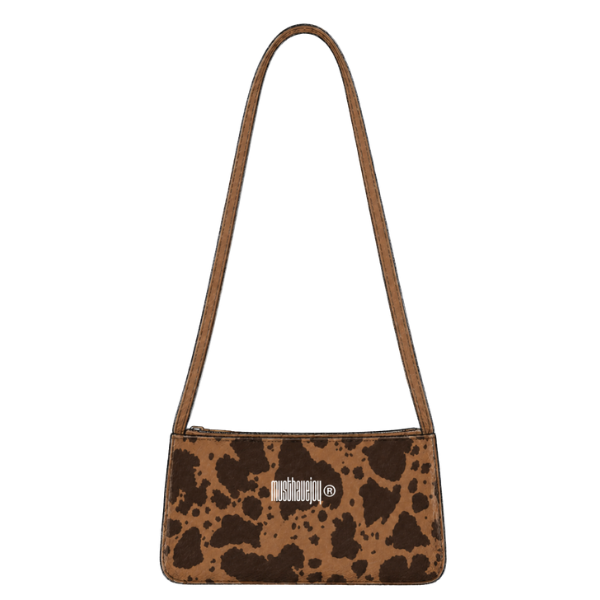 MINI MHJ Untamed Joy Cow Print - Knit Tote (Copy)