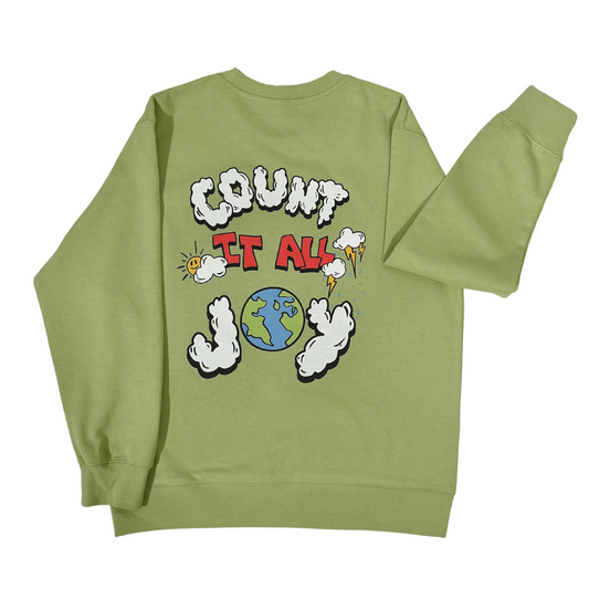 Count it All Sweatshirt - Sage Green