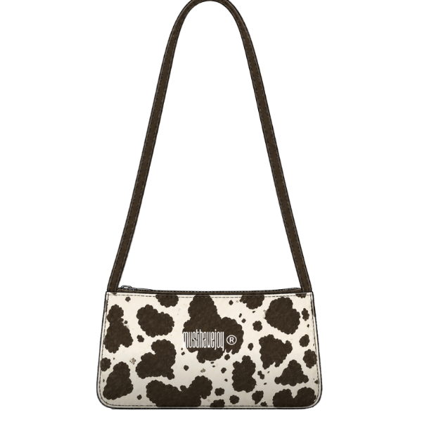 MINI MHJ Untamed Joy Cow Print - Knit Tote (Copy)