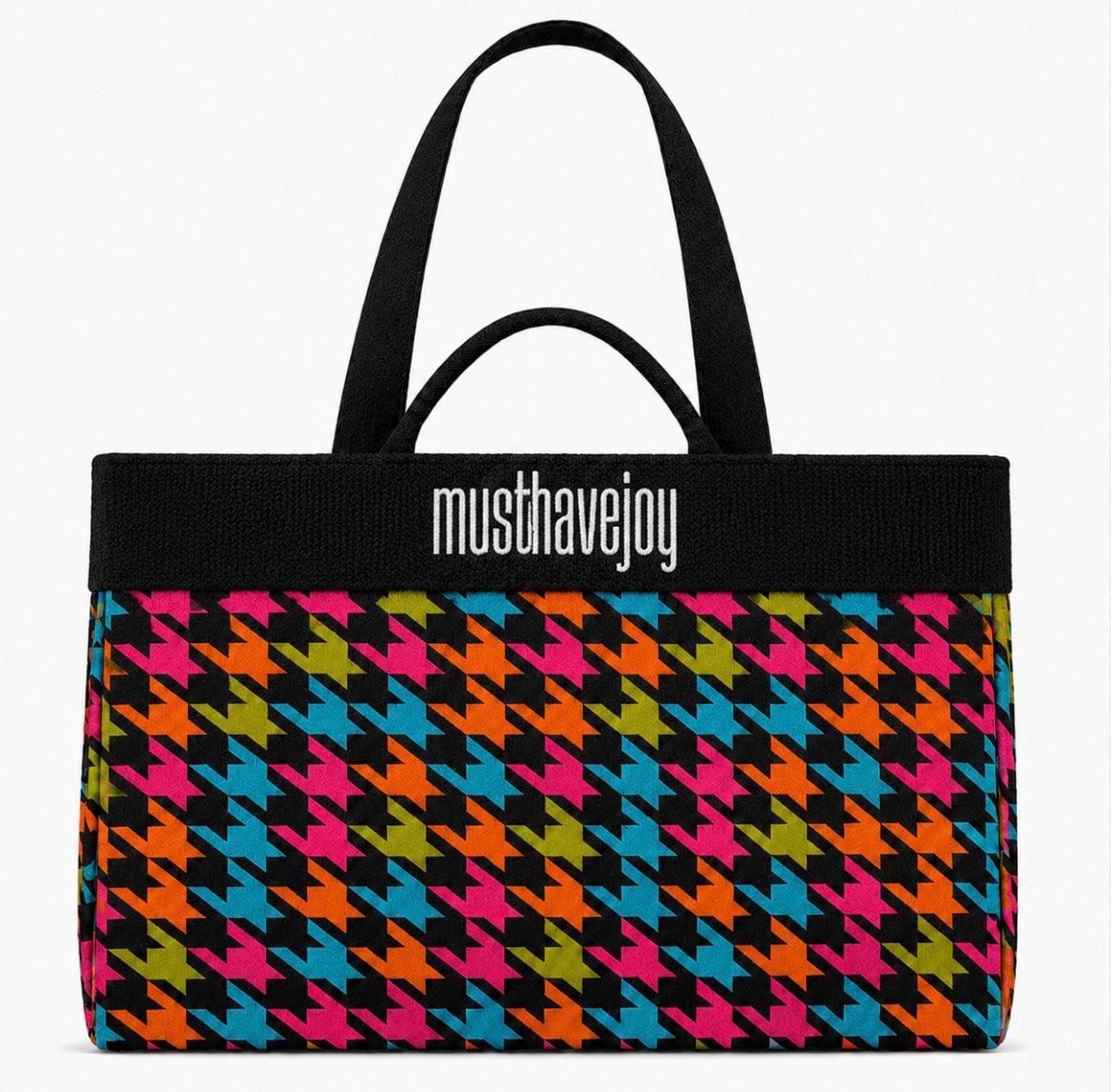LRG Houndstooth Knit Tote
