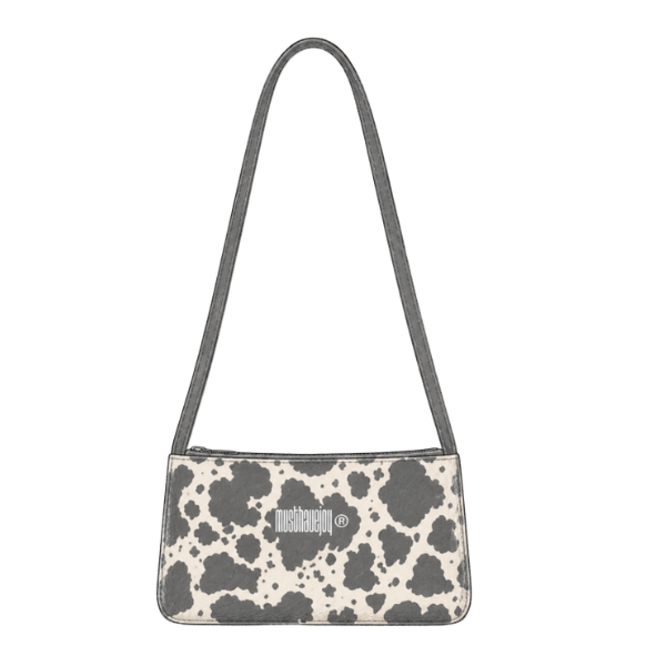 MINI MHJ Untamed Joy Cow Print - Knit Tote (Copy)
