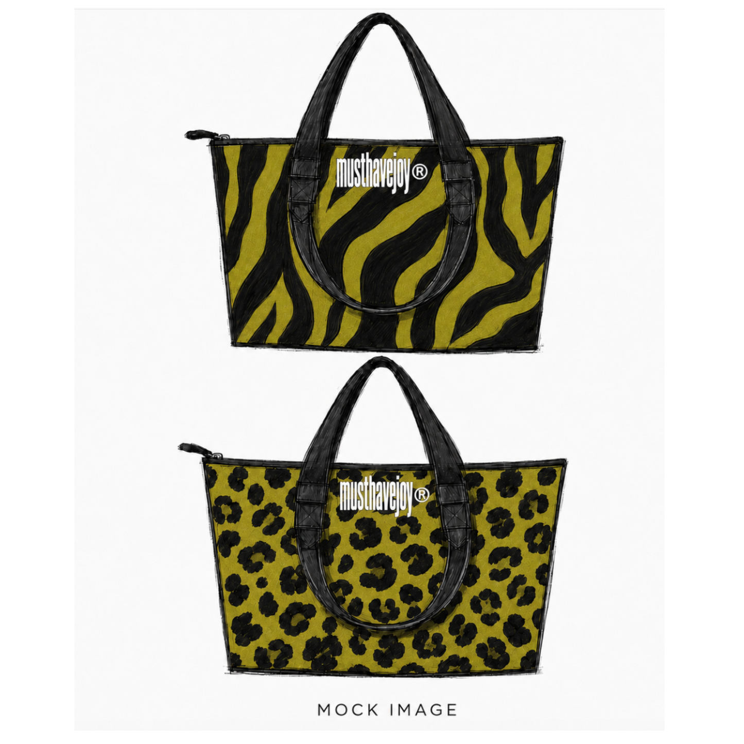 LRG Double Side Zebra/Leopard