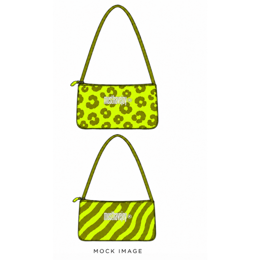 MINI Double Side Zebra/Leopard Knit Bag