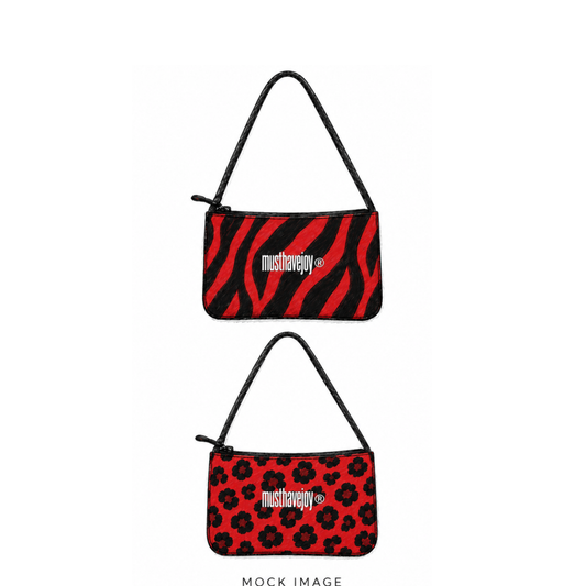 MINI Double Side Zebra/Leopard Knit Bag