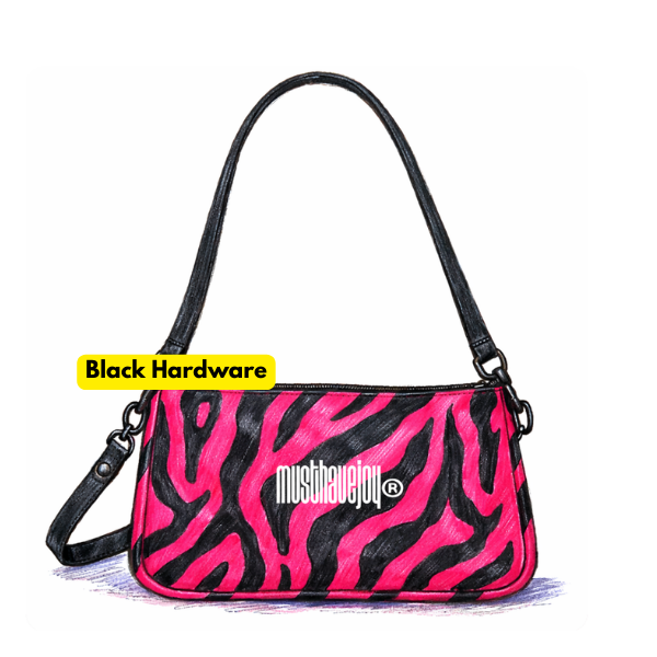 MINI MHJ Untamed Joy Zebra - Knit Bag
