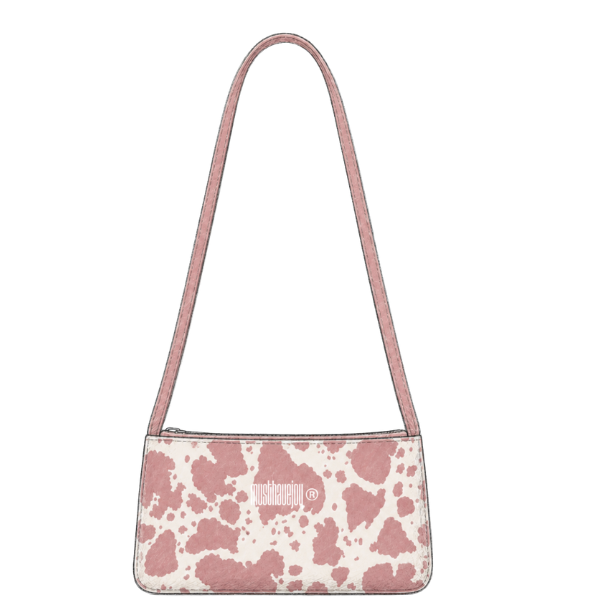 MINI MHJ Untamed Joy Cow Print - Knit Tote (Copy)