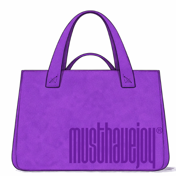 LARGE MHJ Untamed Joy Solid - Knit Tote
