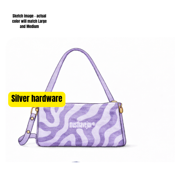 MINI MHJ Untamed Joy Zebra - Knit Bag