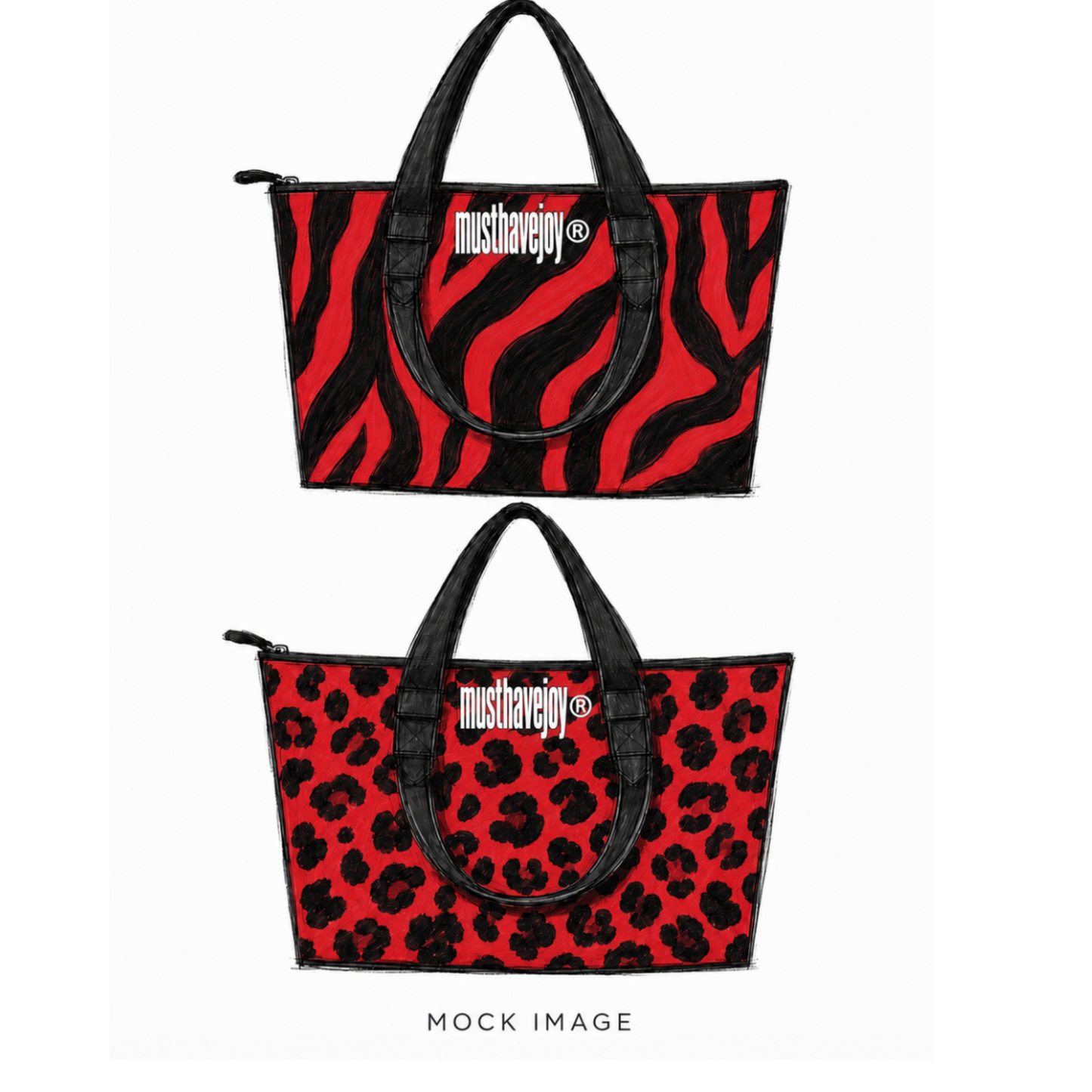 LRG Double Side Zebra/Leopard